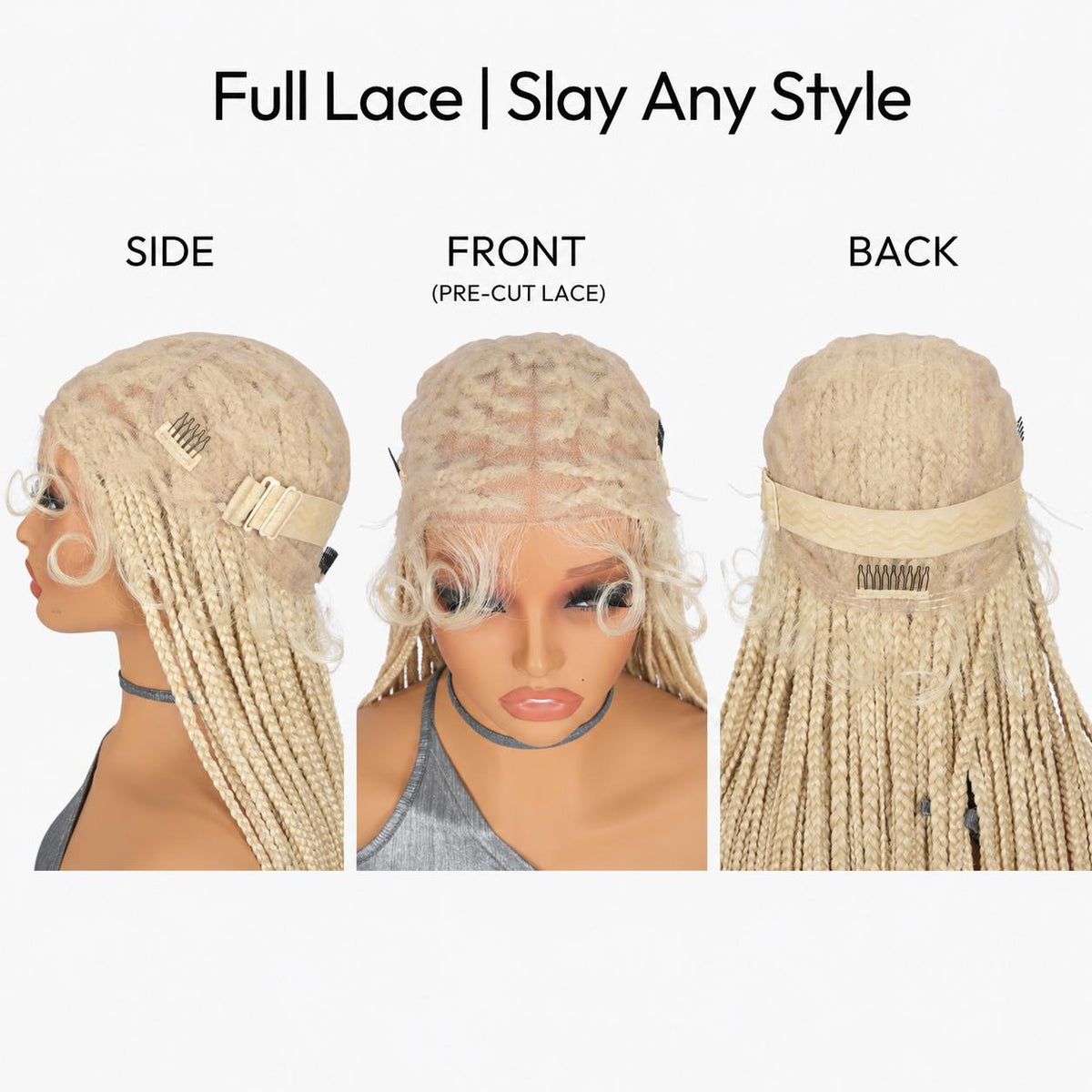 36" Cowboy Copper #350 Knotless Braids Wig - Full Lace Box Braids Wig for Women, Premium Synthetic Fiber, Natural Looking Boho Protective Style, Lightweight & Easy DIY Install