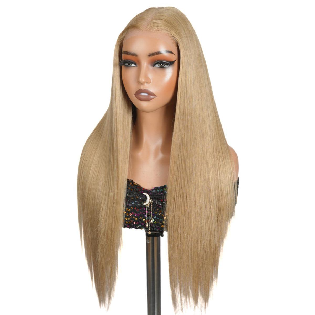 SuperNova #27 Blonde 13x6 HD Lace Front Wig 26" - 180% Density Thick Straight, Glueless