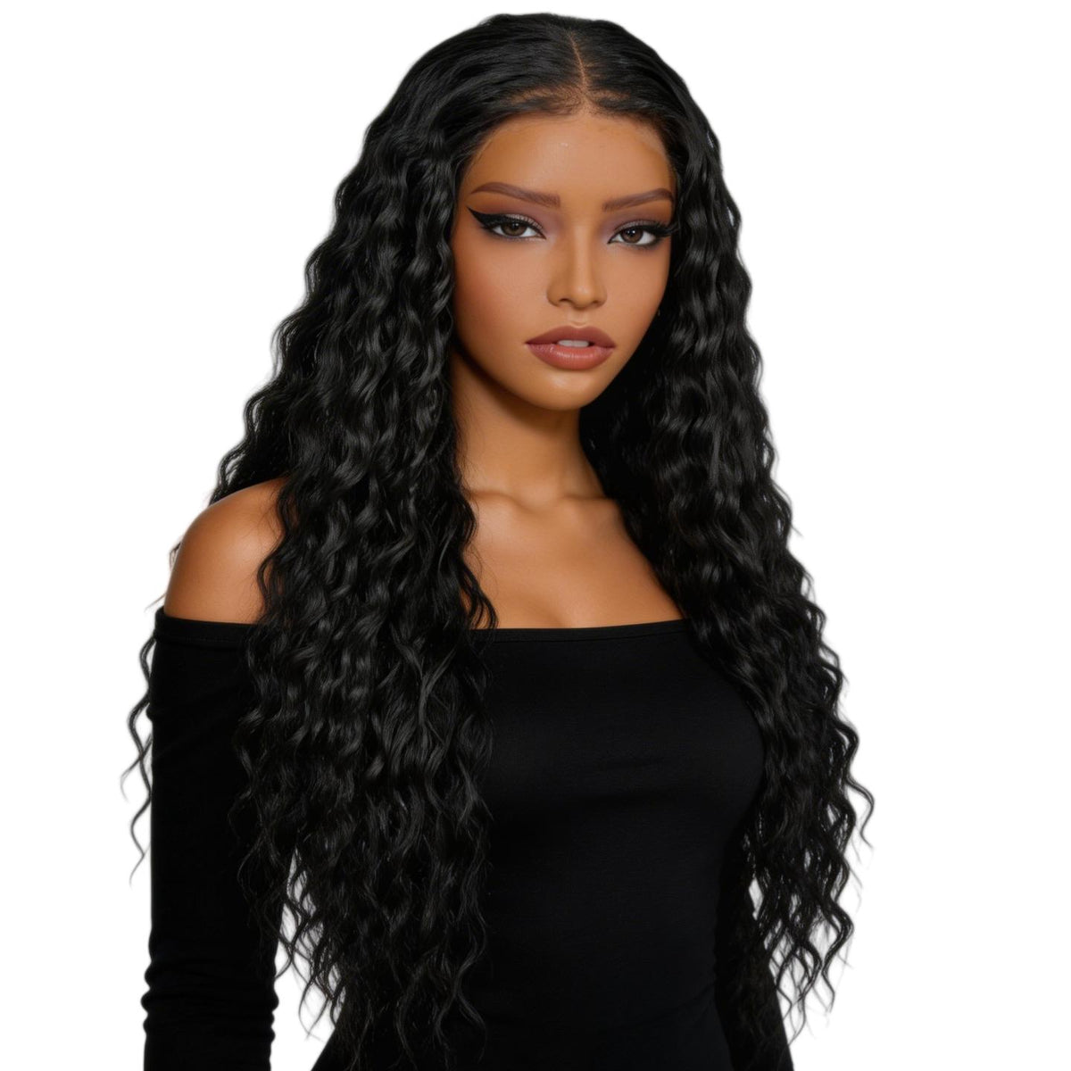SuperNova 13x6 Frontal Lace Wig 26" Ocean Wave Corn Silk, 180% Density - Pre-Cut Glueless Synthetic