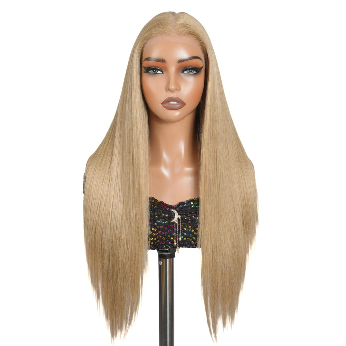 SuperNova #27 Blonde 13x6 HD Lace Front Wig 26" - 180% Density Thick Straight, Glueless