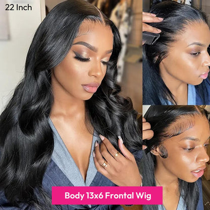 SuperNova Glueless Frontal Lace Wigs for Women, Ready to Wear Pre Plucked Natural Hairline HD Wigs - Curly, Body Wave & Yaki Straight Textures with Tiny Knots