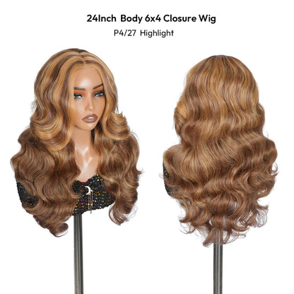 SuperNova Glueless Frontal Lace Wigs for Women, Ready to Wear Pre Plucked Natural Hairline HD Wigs - Curly, Body Wave & Yaki Straight Textures with Tiny Knots