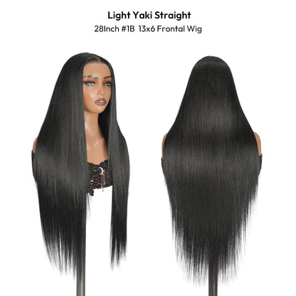 SuperNova Glueless Frontal Lace Wigs for Women, Ready to Wear Pre Plucked Natural Hairline HD Wigs - Curly, Body Wave & Yaki Straight Textures with Tiny Knots
