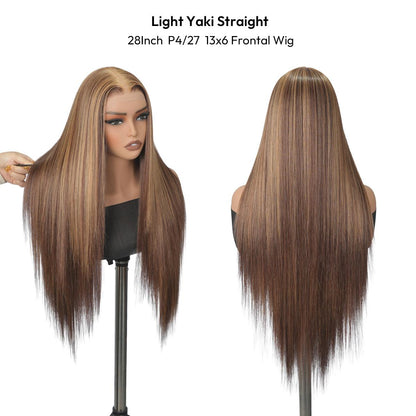 SuperNova Glueless Frontal Lace Wigs for Women, Ready to Wear Pre Plucked Natural Hairline HD Wigs - Curly, Body Wave & Yaki Straight Textures with Tiny Knots