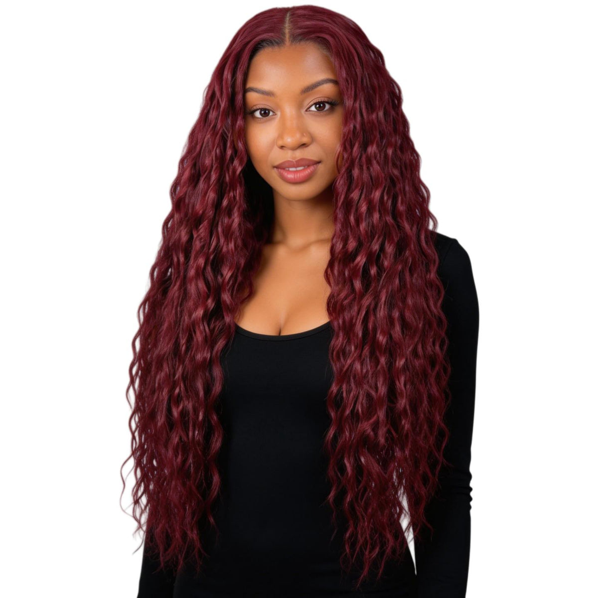SuperNova 13x6 Frontal Lace Wig 26" Ocean Wave Corn Silk, 180% Density - Pre-Cut Glueless Synthetic