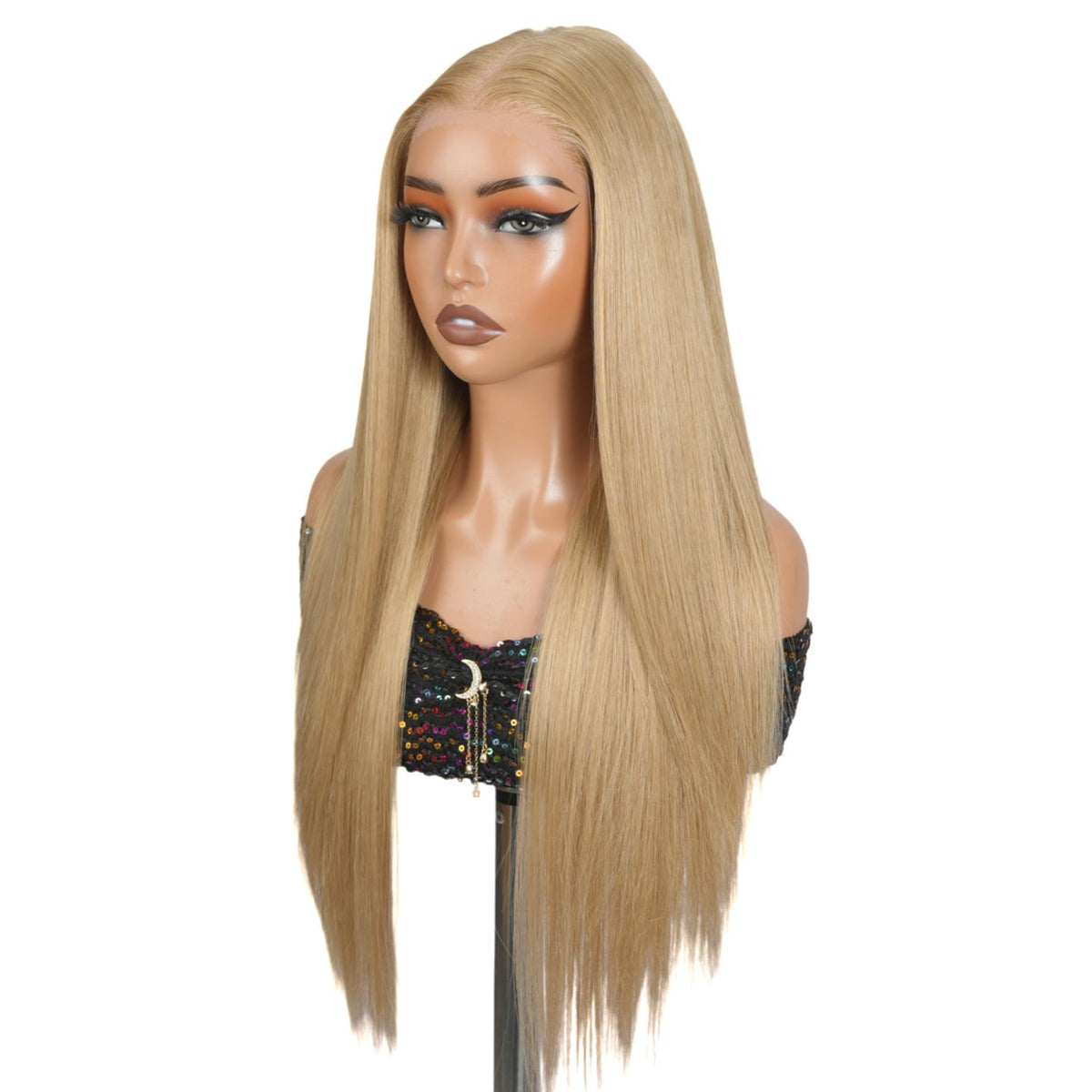 SuperNova #27 Blonde 13x6 HD Lace Front Wig 26" - 180% Density Thick Straight, Glueless