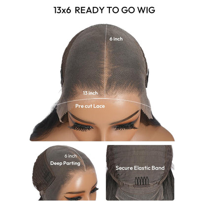 SuperNova Glueless Frontal Lace Wigs for Women, Ready to Wear Pre Plucked Natural Hairline HD Wigs - Curly, Body Wave & Yaki Straight Textures with Tiny Knots