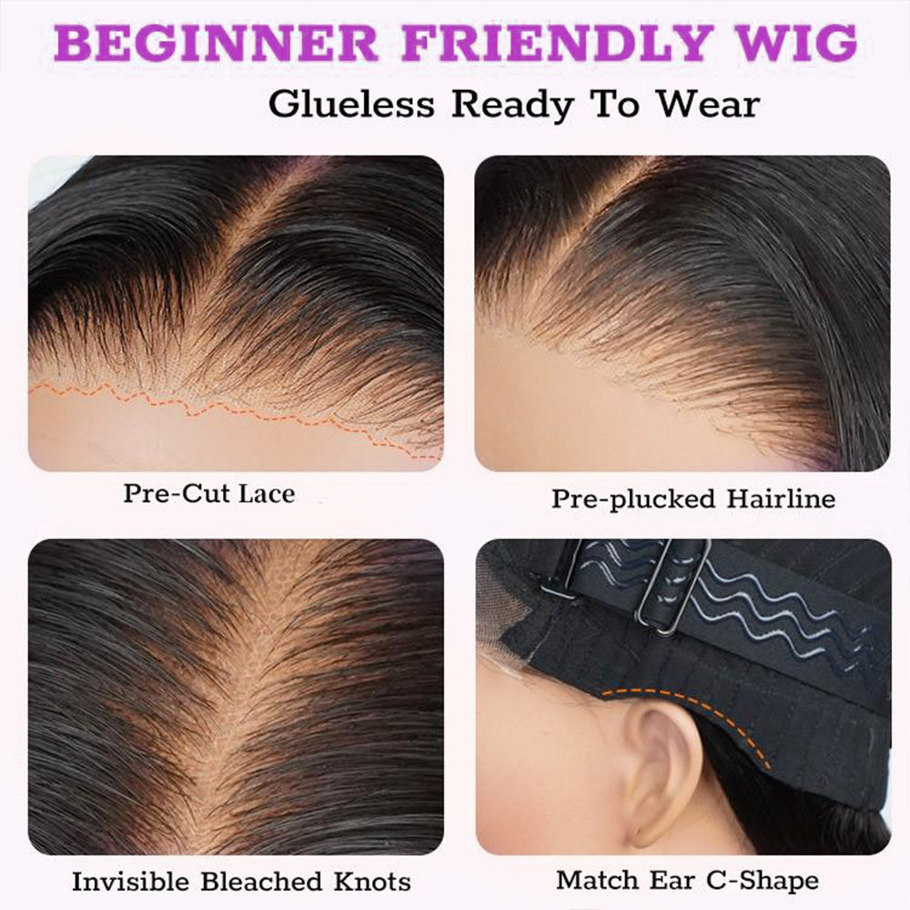 Human Hair Wig with Baby Hair