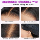 Human Hair Wig with Baby Hair