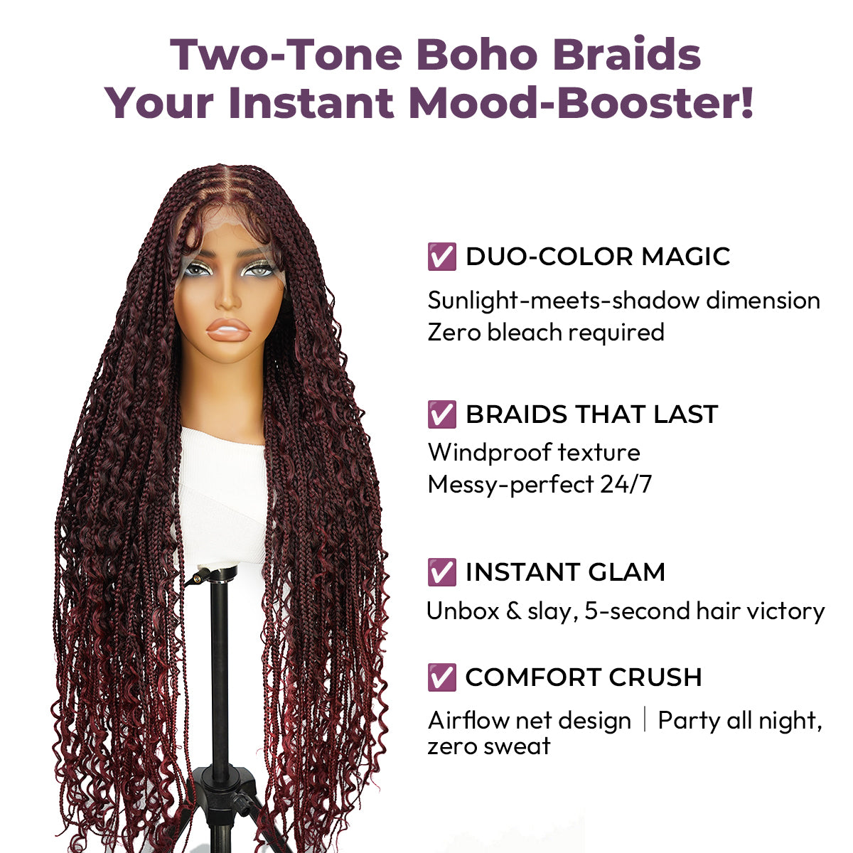 Protective Style Braided Wig
