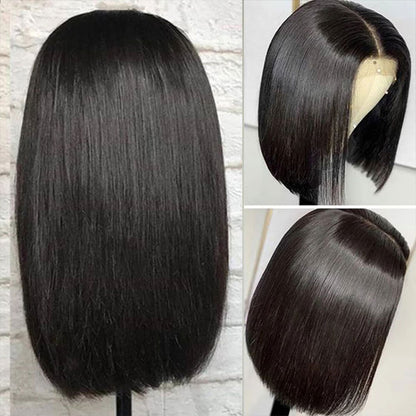 SuperNova Short Straight Bob Transparent 13x4 Lace Front Human Hair Wig--Flash Deal