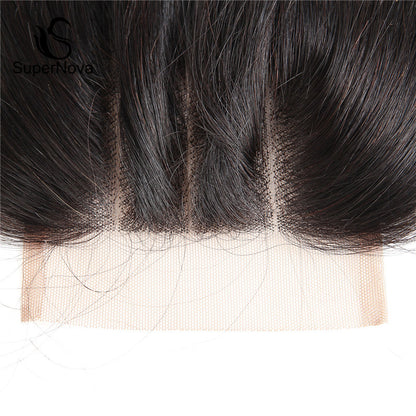 Brazilian Hair Closures Straight Hair Human Hairs For Sale 4*4 Lace Closures