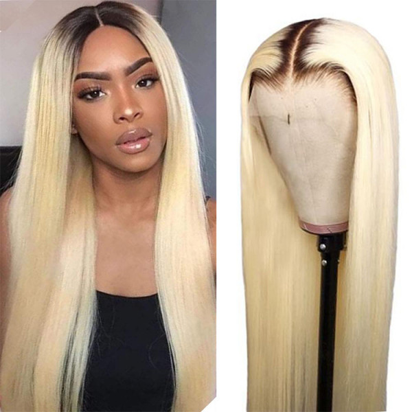 Straight 613 Blonde Human Hair Full Lace Front Wig -SuperNova Hair