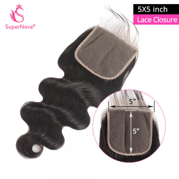 Body Wave Closure 5x5 Size Lace Frontal Closure -SuperNova Hair