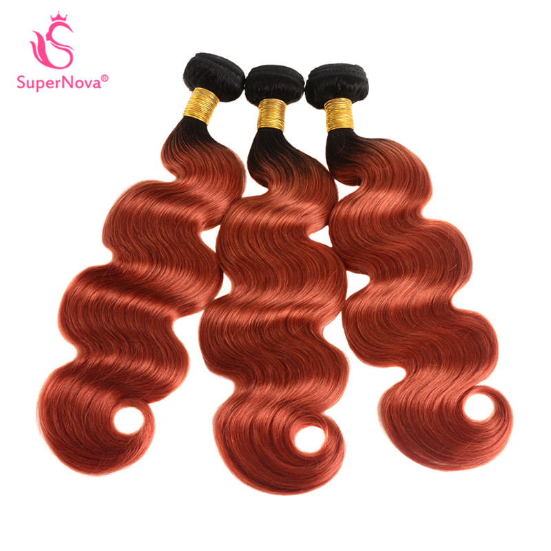Body Wave Hair Weave 1b350 Color Ombre Human Hair 3 Bundles