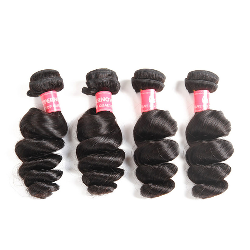 Brazilian Loose Wave Hair 4 Bundles Virgin Human Hair Brazilian