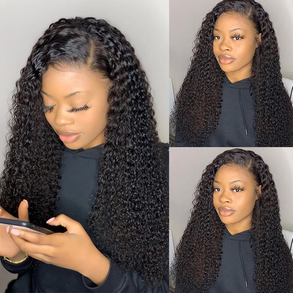 Curly Hair 2x6 Inch Lace Closure Wig Pre Pluncked -SuperNova Hair