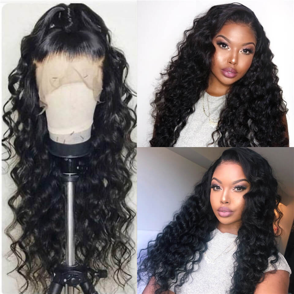 deep wave lace frontal wig