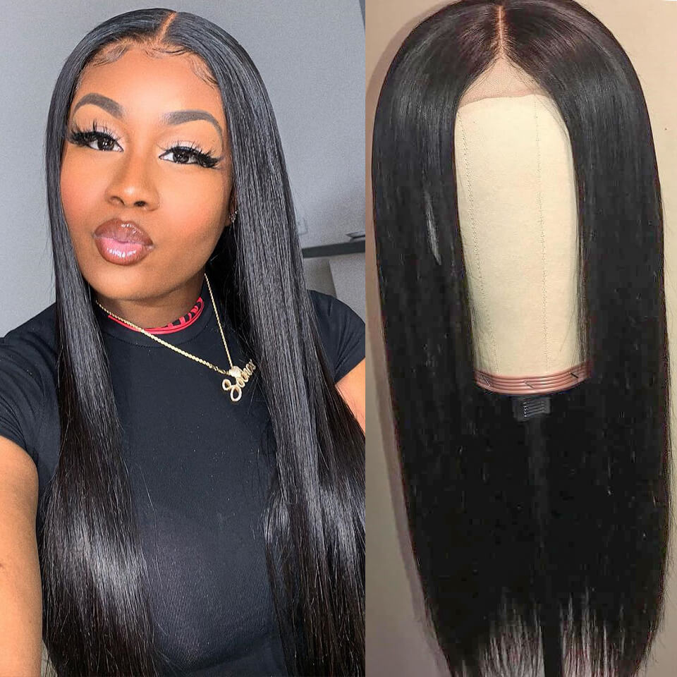 Straight Virgin Human Hair 2x6 Lace Front Wig Supernova Hair 