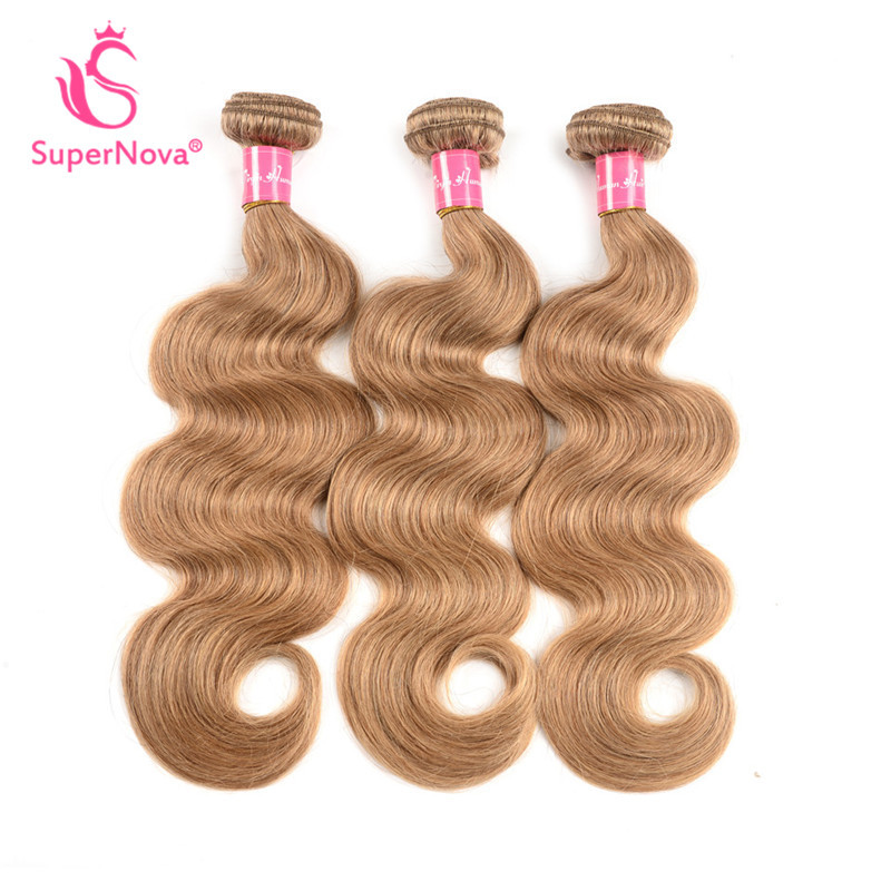 Body Wave Weave Honey Blonde Pure 27 Hair Color Styles Human Hair
