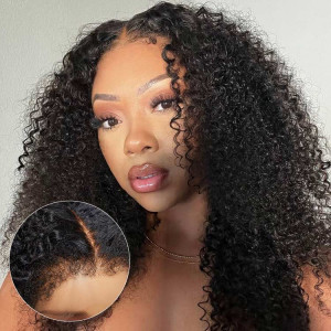 SuperNova 4C Edges Undetectable Lace Front Wig With Realistic Curly Baby Hair 