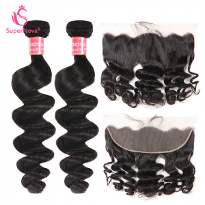 Other Textures Bundles With Closure Frontal Supernova Hair