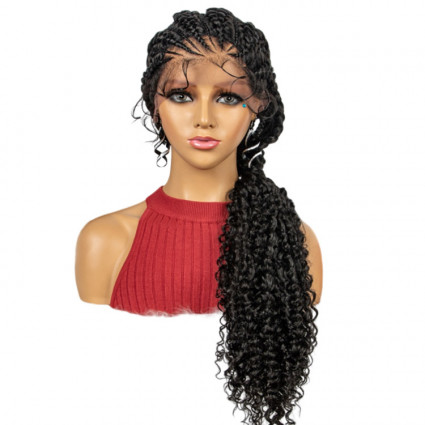 Lace Front Box Braided Wig