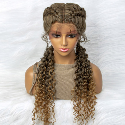 Lace Front Knotless Box Braided Wigs