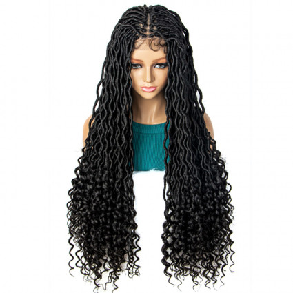 Locs with Curly Ends