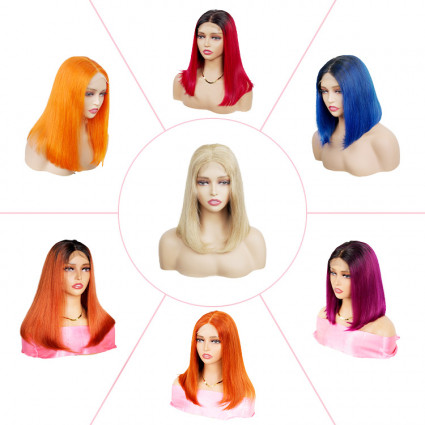 colored bob wigs