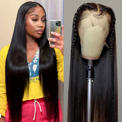 straight 13X6 Lace front wig