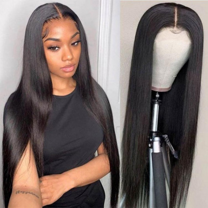 straight hair 6x6 lace closure wig
