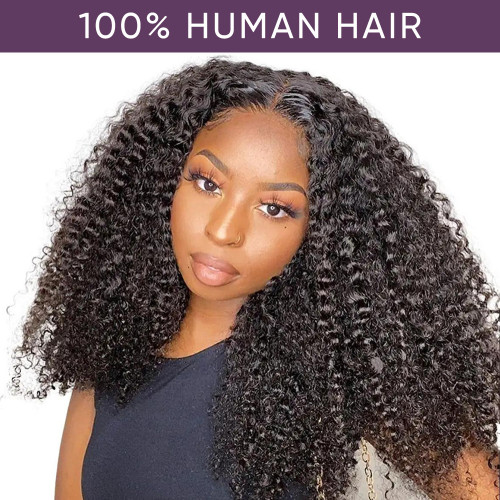 New 7*4 Lace Wig I SuperNova Ready & Go Curly Glueless Pre-Plucked & Pre-Cut Lace Closure Human Hair Wigs