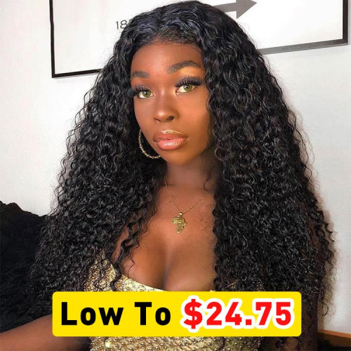 Natural Wave Water Wave 4x4 Inch Lace Closure Wigs Pre Plucked With Baby Hair Flash Deal