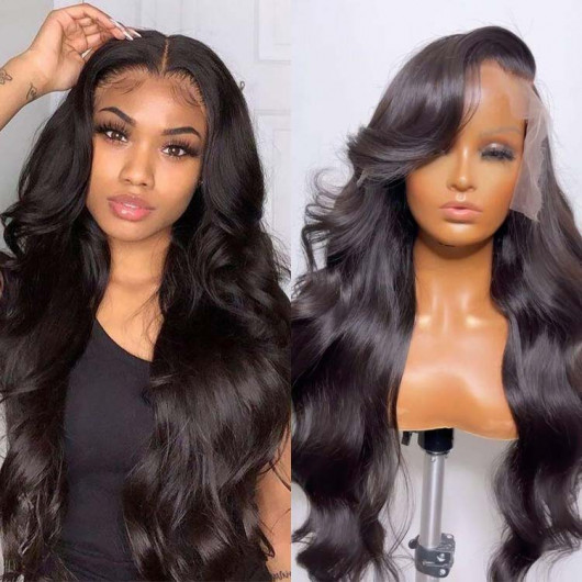 Body Wave HD Lace Full Frontal Wigs Transparent Lace Wigs For Women