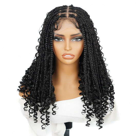 SuperNova 16 Inch Full Lace Bohemian Box Braided Wigs – Luxurious Synthetic Fiber Beauty
