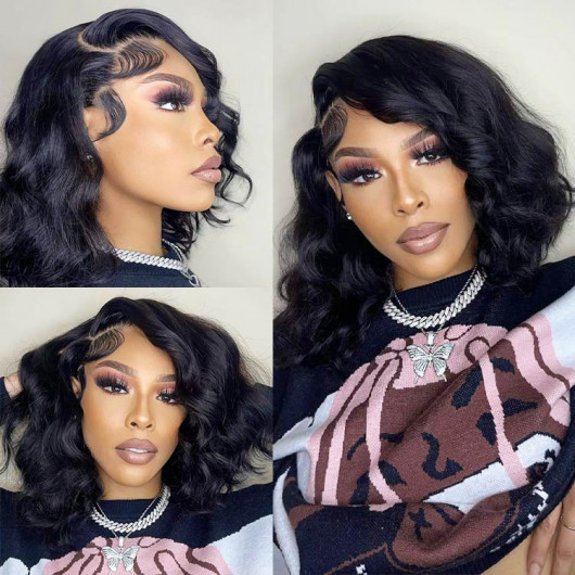 SuperNova Gorgeous Loose Body Wave Short Cut Lace Closure Wig