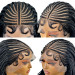synthetic braided wigs