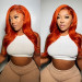 ginger body wave wig