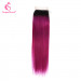 1b Purple Hair Closure 