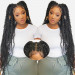 36 Inch Tangle-Free Knotless Box Braids Wig