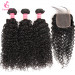 curly hair bundles with closure