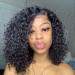 side part water wave wig