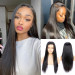 Straight Human Hair Lace Front Wigs