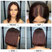 dark brown bob wig