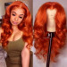 ginger body wave wig