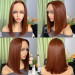 Brown Color Straight Wig