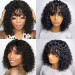 human hair wigs with bangs