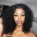 Water Wave Bob Transparent Lace Closure Wigs