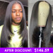 Straight Layered Human Hair Lace Front Wigs